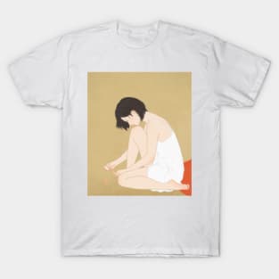 A woman painting a pedicure T-Shirt